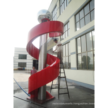 Modern Large Famous Arts Abstract stainless steel Fountain Sculpture for Outdoor decoration